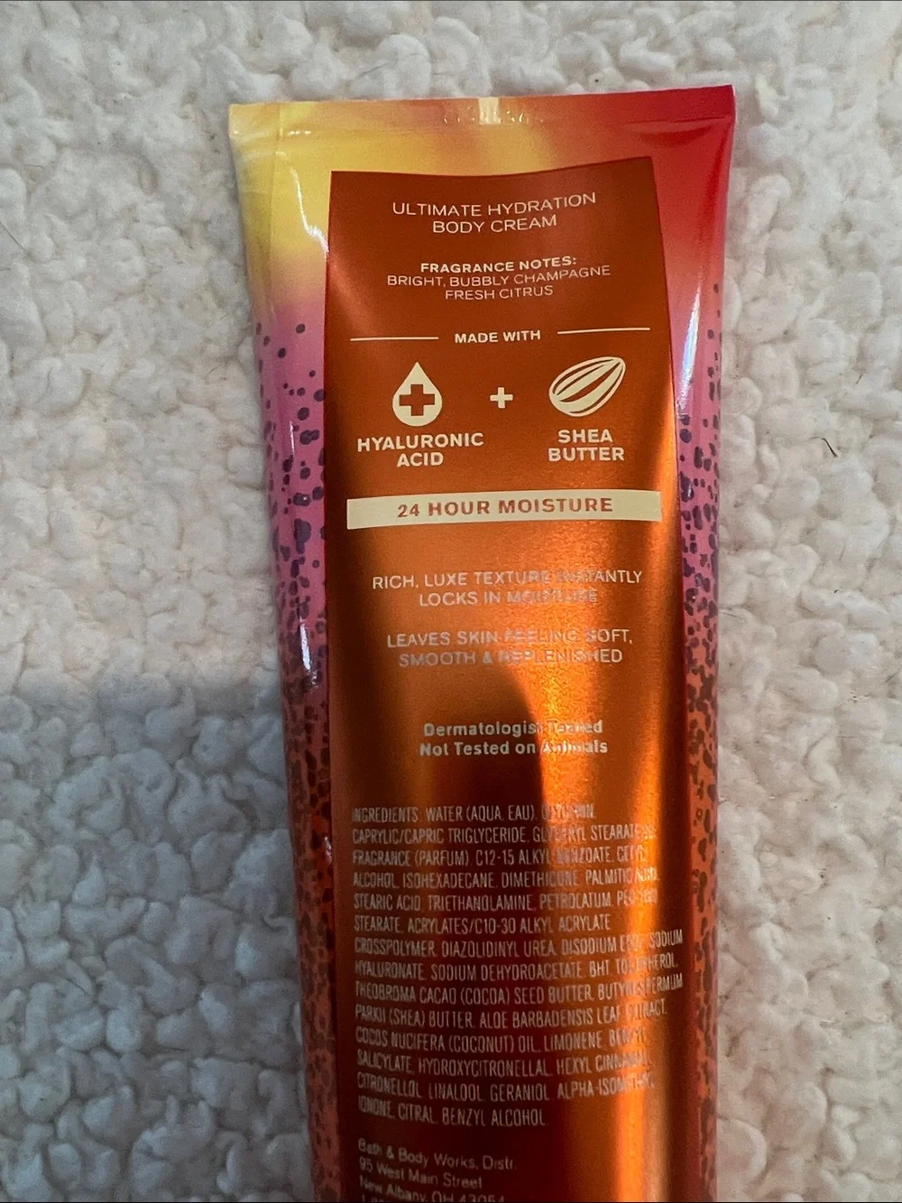 Bath & Body Works Sunshine Mimosa Ultimate Hydration Body Cream - 8 ounces